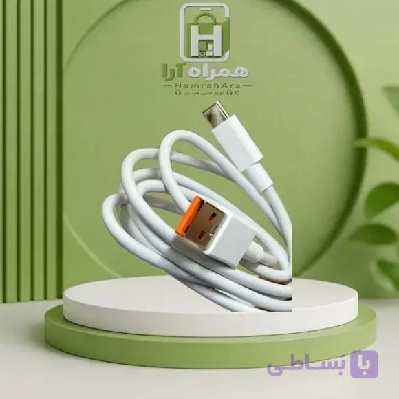 کابل شارژ 67 وات اورجینال فست توربو شیائومی ثانیه شمار USB به USB-C