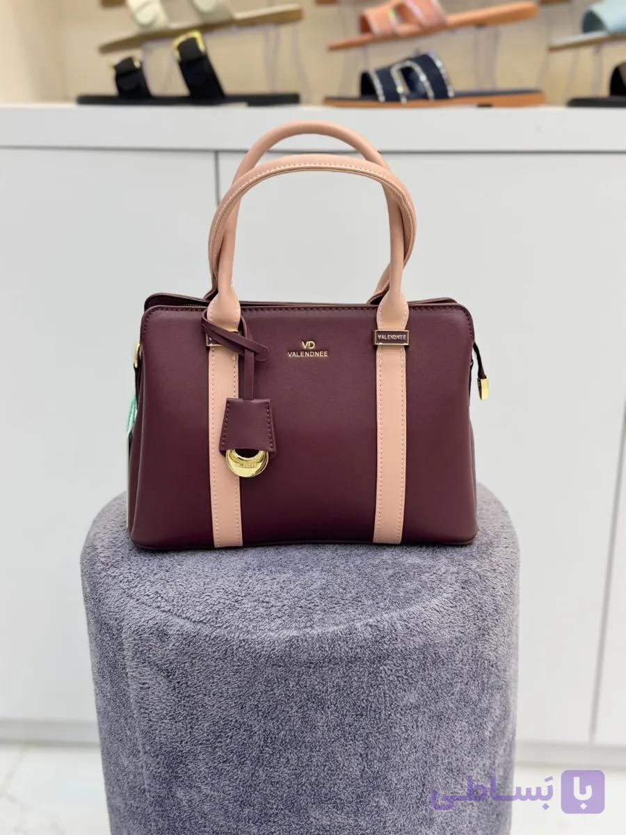 کیف کلاسیک زنانه برند valendnee مدل 98986 با چرم ضد خش وارداتی