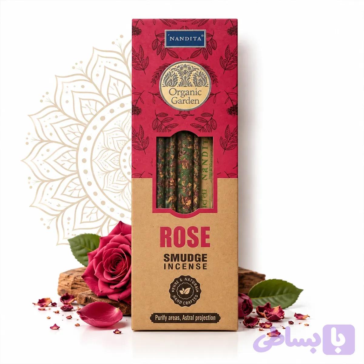 عود دستساز گل رز ناندیتا مدل Organic Garden — تصویر 1