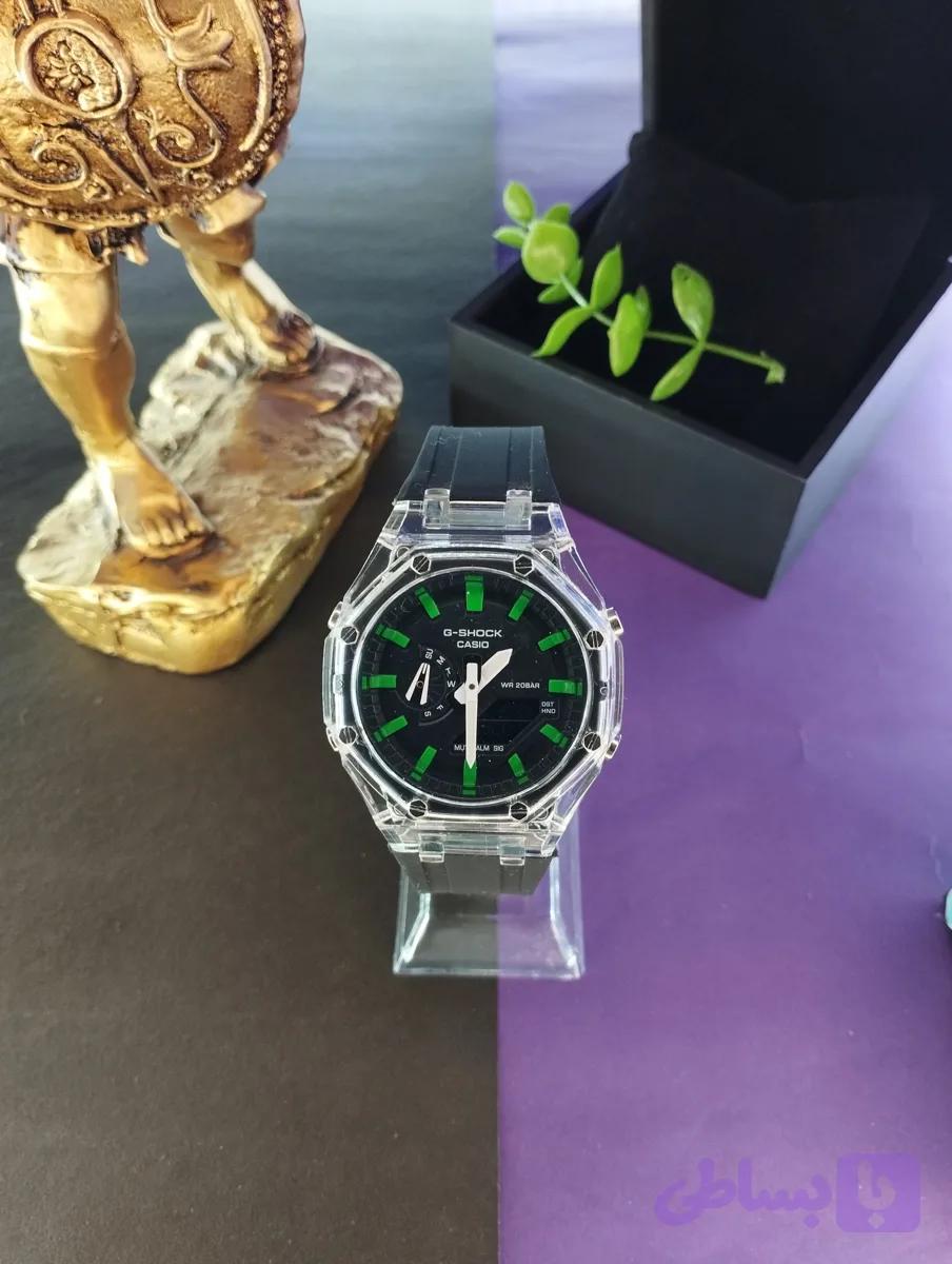 ساعت طرح کاسیو G-SHOCK قاب شفاف