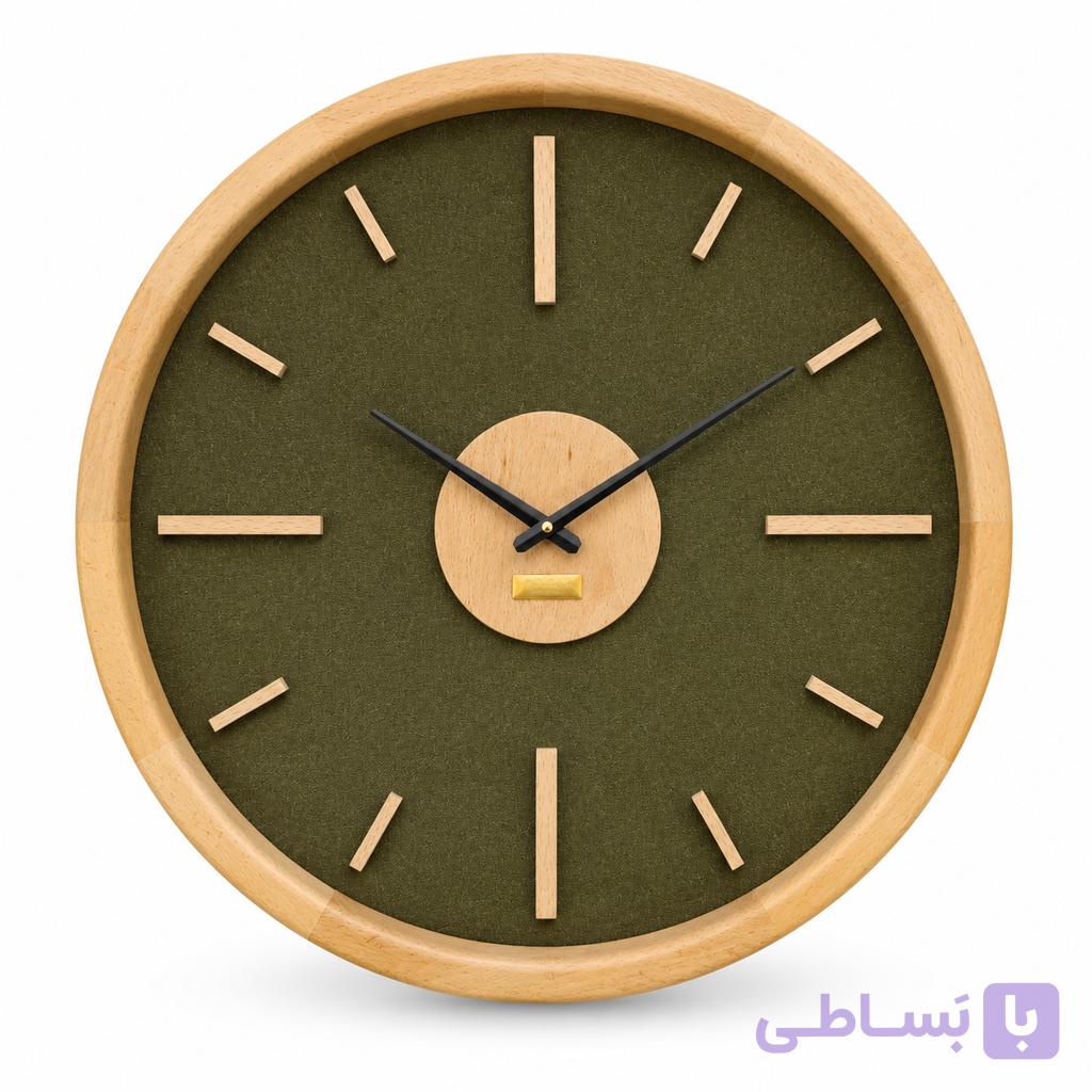 ساعت دیواری HOGER چوب راش و اشبالت S 20 دایره
