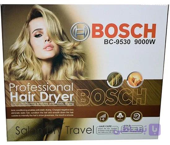 سشوار حرفه‌ای بوش مدل BC-9530 طرح ۹۰۰۰ وات | موتور AC، باد سرد و ۲ سری متمرکزکننده