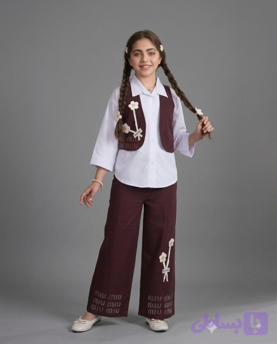 سه تیکه اسپرت مدل گل