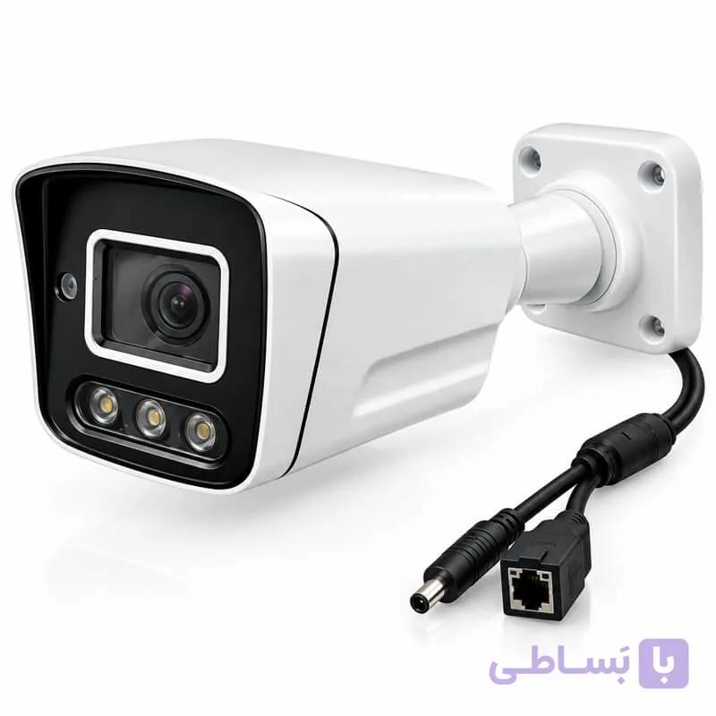 دوربین مداربسته IP5MPبدنه فلزی دید در شب رنگی میکروفن دار