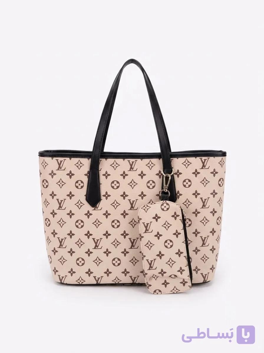کیف دوشی زنانه طرح Louis Vuitton  به همراه کیف لوازم آرایش