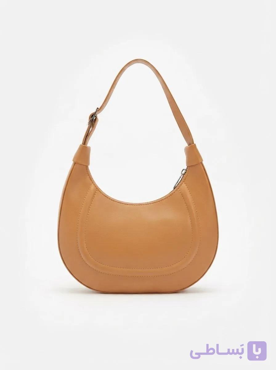 کیف دوشی هلالی Hobo Crescent Bag رنگ عسلی