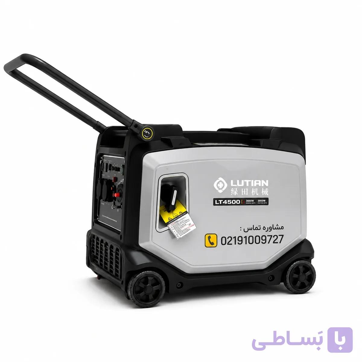 موتور برق بنزینی استارتی تک فاز 3.8 کیلووات سایلنت اینورتری لوتیان LT4500iSE — تصویر 1