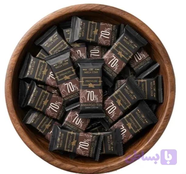 شکلات تلخ 70 درصد مگا استار