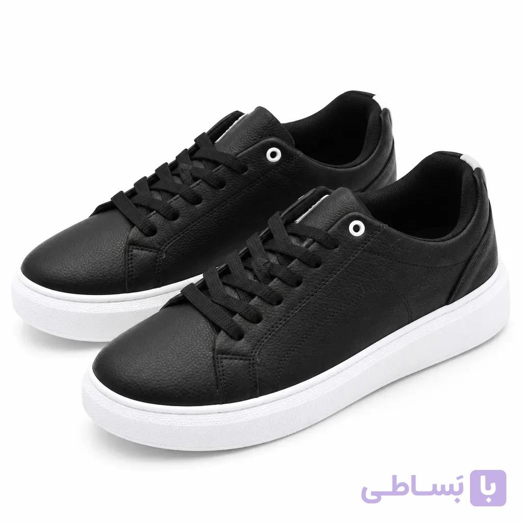 کتانی اسپرت ونس مردانه طرح دیور (Dior) مدل مینیمال رویه چرم بافت‌دار با زیره سفید — تصویر 1