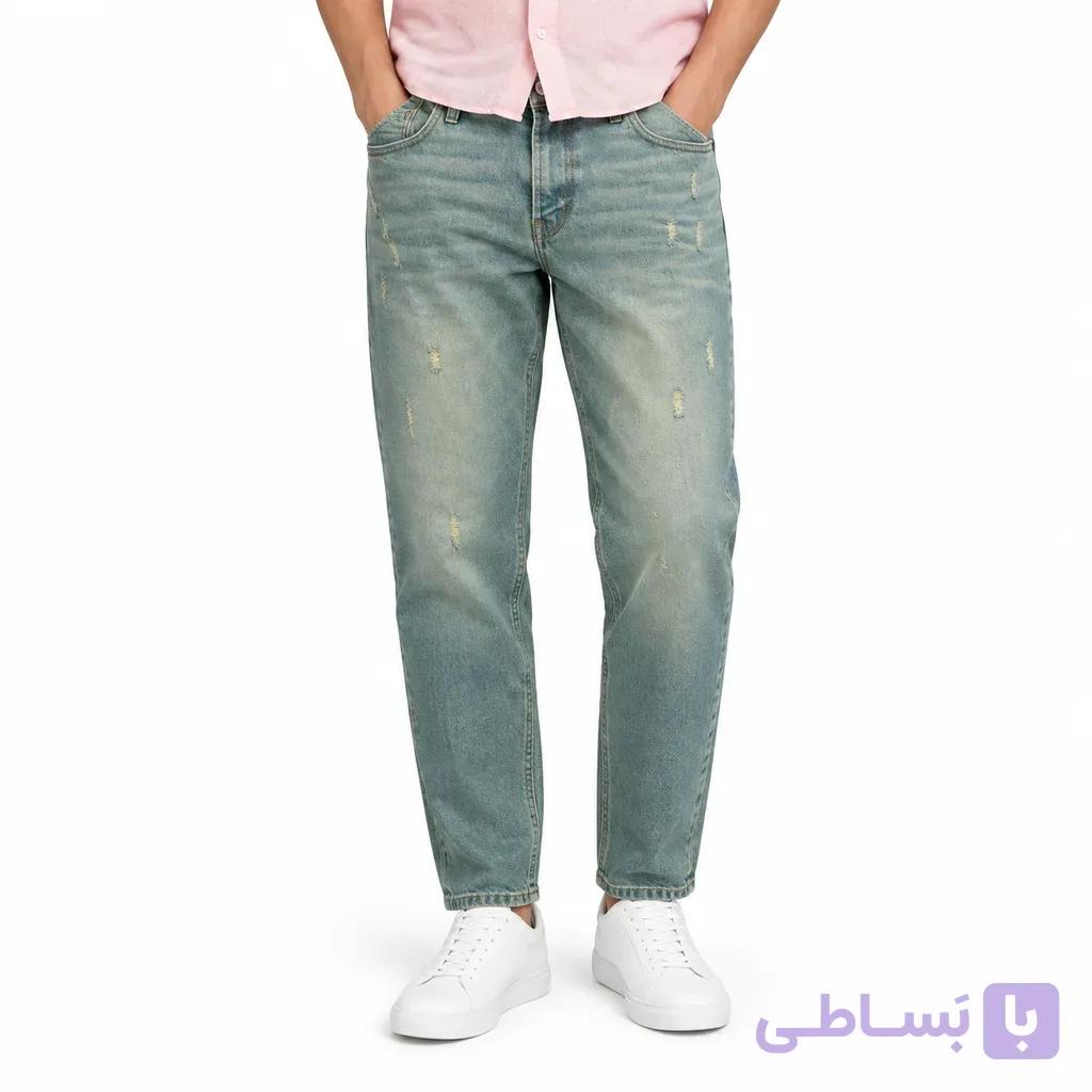 شلوار جین مردانه مدل موم/کراپی (Tapered / Carrot Fit) — تصویر 1