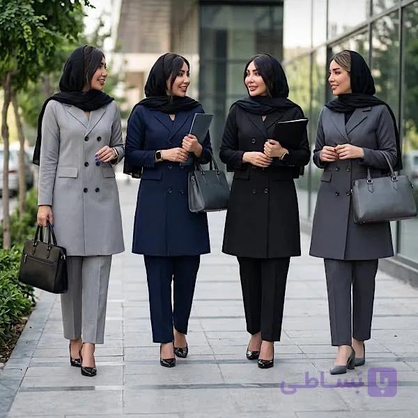 ست مانتو و شلوار اداری مدل درسا — تصویر 1