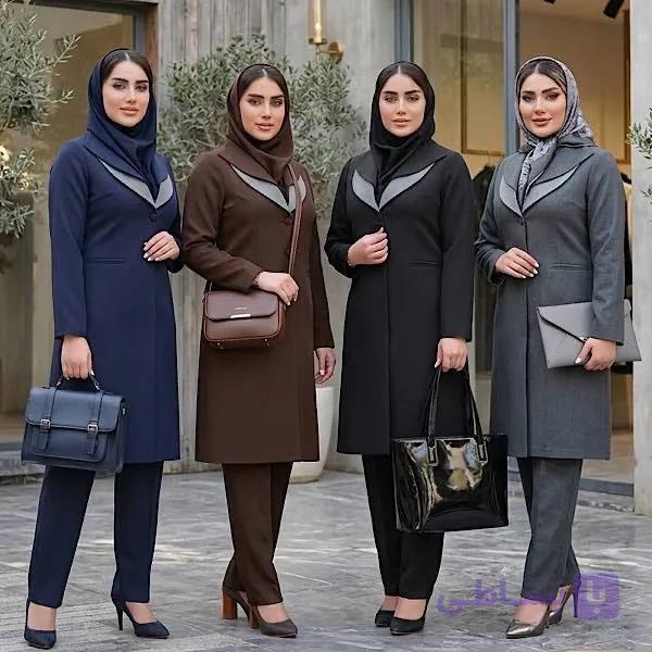 مانتو شلوار اداری فاستونی مدل تیسا — تصویر 1