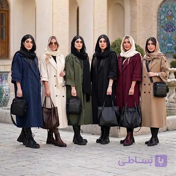 بارانی پاییزه ترنچ کت مدل تیارا — تصویر 1