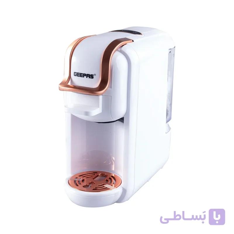اسپرسو ساز 600 میلی‌لیتری جی پاس مدل GCM41526-BK، با مصرف کپسول قهوه، مناسب تهیه لانگو، اسپرسو و امریکانو، سینی چکه گیر — تصویر 1