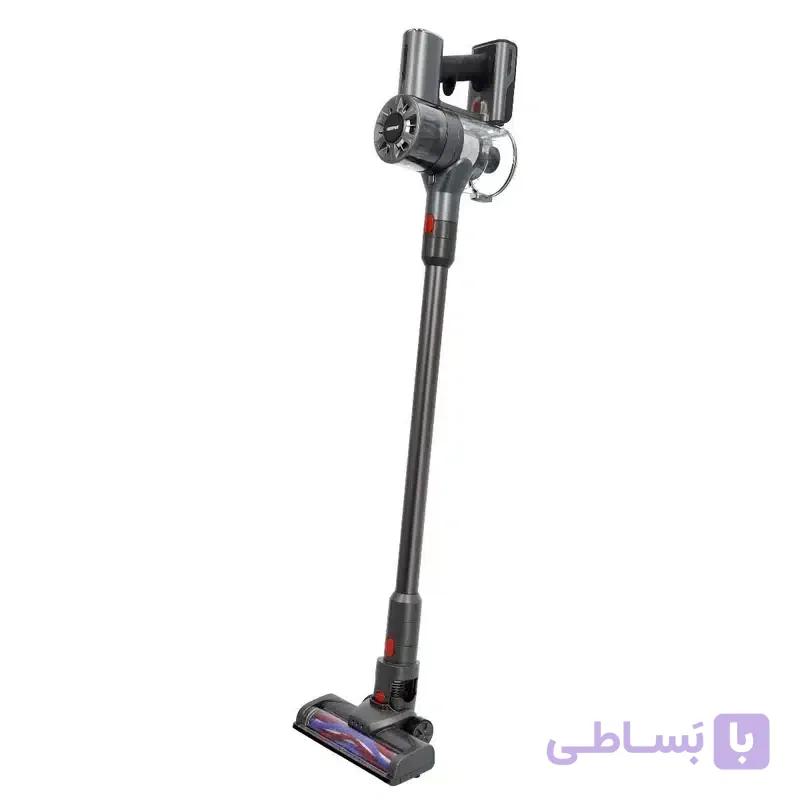 جارو شارژی عصایی جی پاس مدل GVC19030 با باتری لیتیوم-یونی 22.2 ولت و ظرفیت 2200 میلی‌آمپر‌ساعت، فیلتر HEPA و وزن 2.8 کیلوگرم — تصویر 1