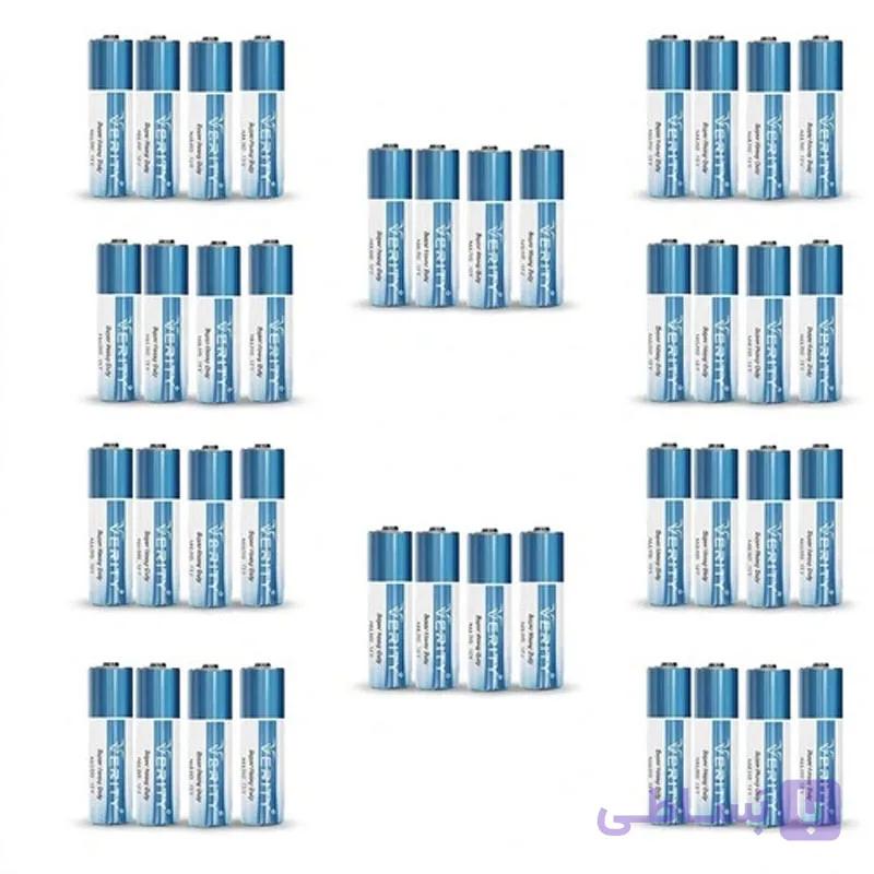 باتری نیم قلمی وریتی مدل Super Heavy Duty بسته 40 عددی — تصویر 1