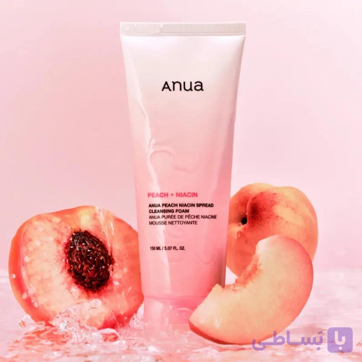 فوم شستشوی هلو و نیاسین آنوا 150 میل Anua Peach Niacin | اصل — تصویر 1