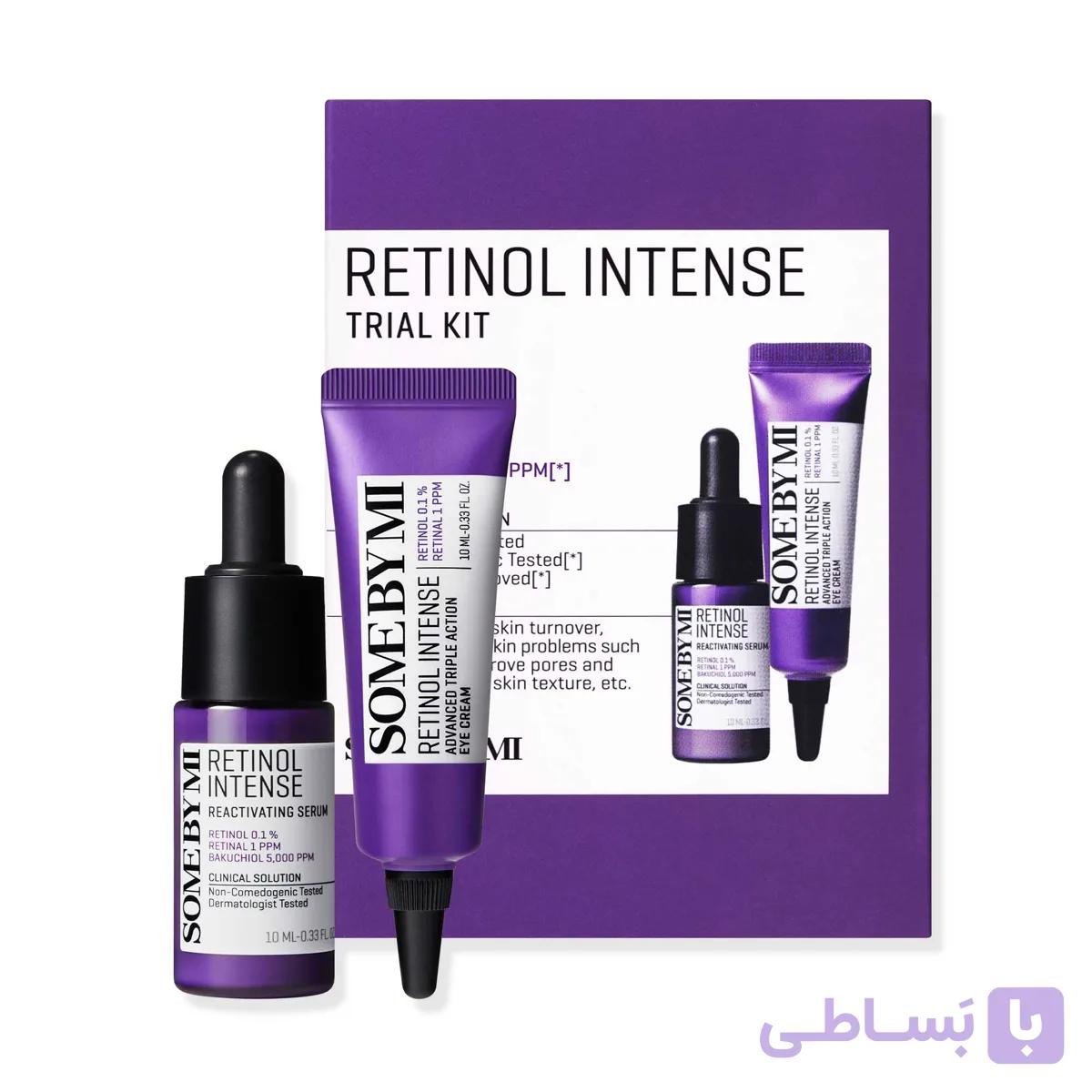 کیت رتینول سام بای می SOME BY MI Retinol Intense Trial Kit | سرم و کرم دور چشم ۱۰+۱۰ میل — تصویر 1