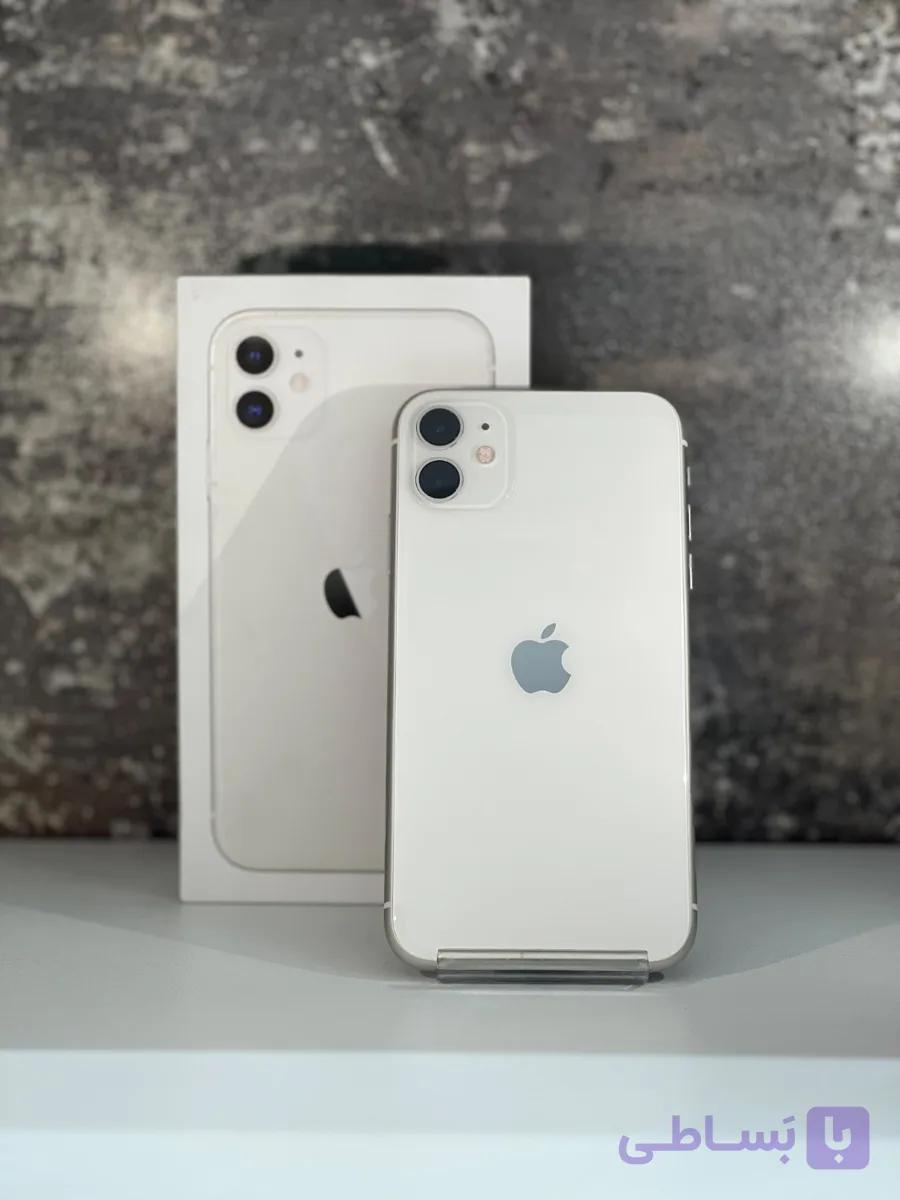 گوشی موبایل اپل مدل iPhone 11  کتیو دو سیم کارت ظرفیت 128 گیگابایت رم 4 گیگابایت کارکرده