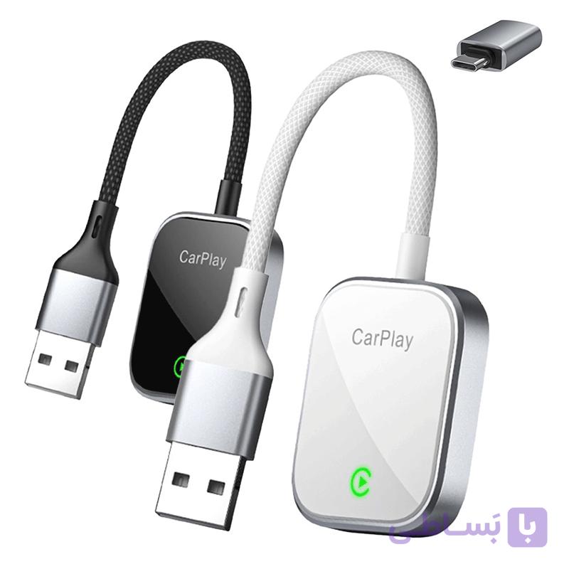 دانگل وایرلس صدا و تصویر ارلدام Earldom CP03 wireless CarPlay AndroidAuto adapter — تصویر 1