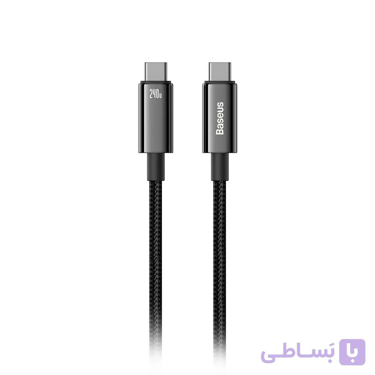 کابل تایپ سی بیسوس 240 وات بیسوس  Baseus USB4 40Gbps PD 3.1 — تصویر 1