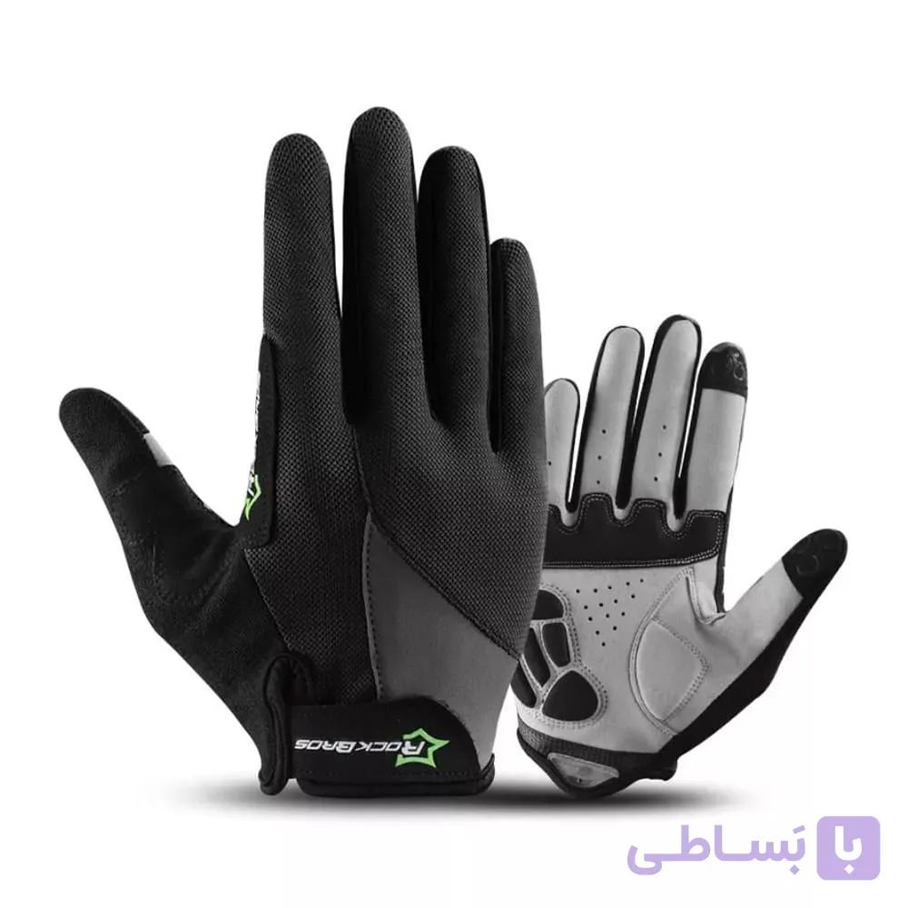دستکش تمام انگشت دوچرخه سواری و ورزشی راکبراس ROCKBROS S030-2BL — تصویر 1