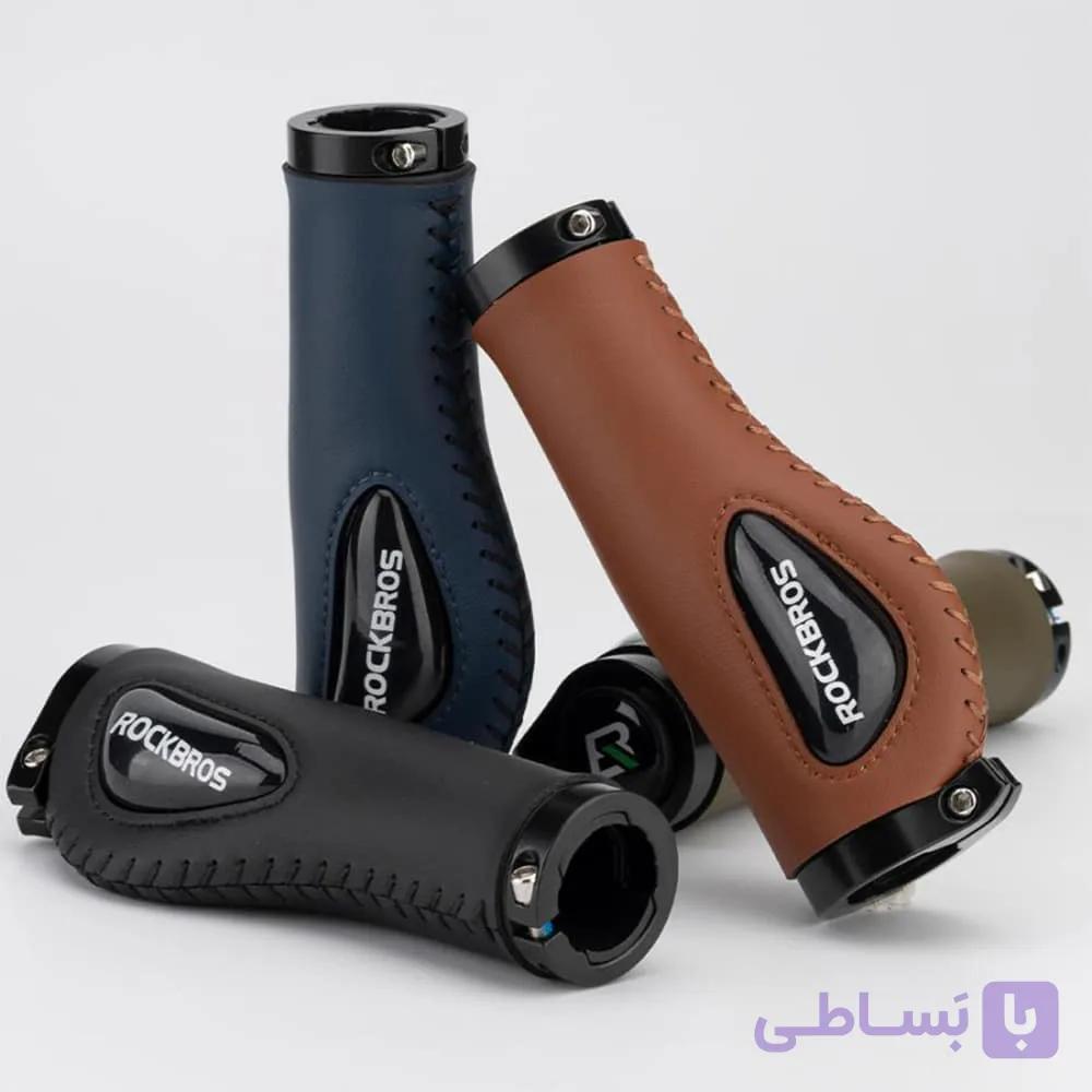 گریپ چرمی ارگونومیک دوچرخه آلن خور راکبراس ROCKBROS 1002 — تصویر 1