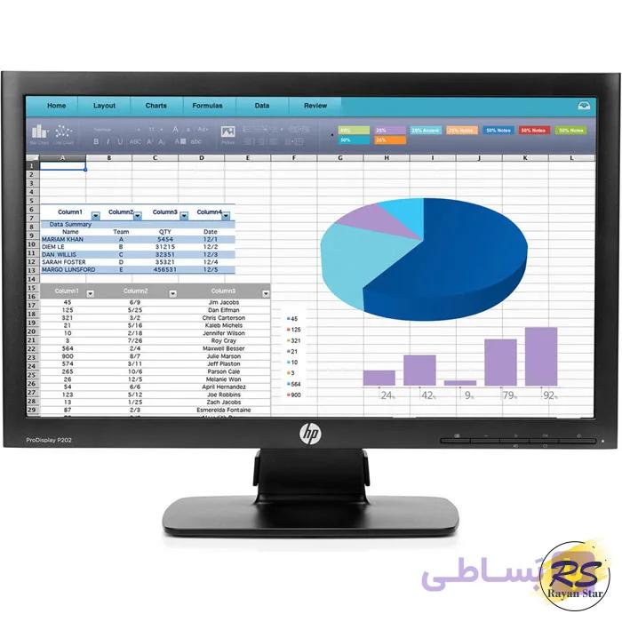 مانیتور اچ پی 20 اینچ مدل HP P202 — تصویر 1