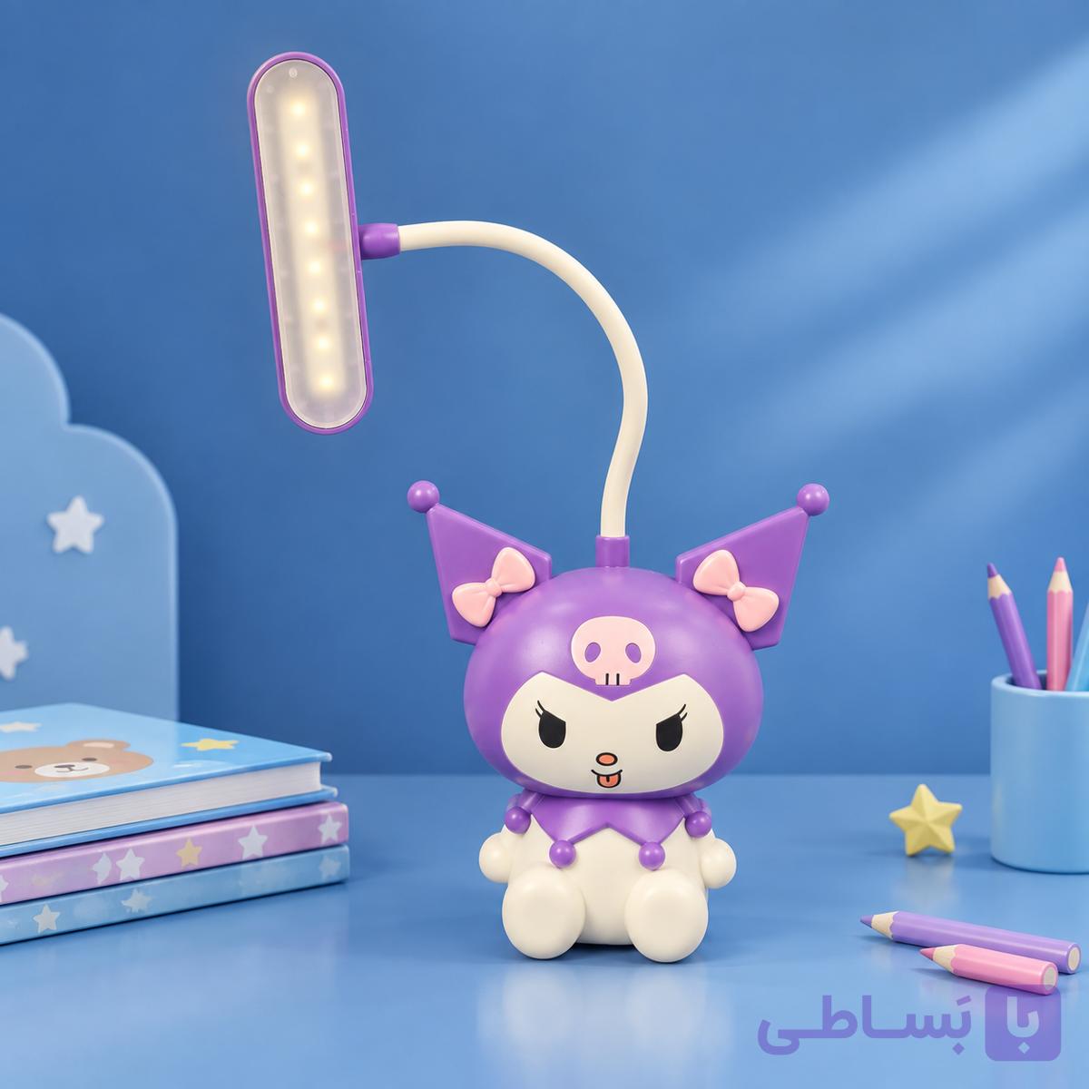 چراغ مطالعه کرومی شارژی اورجینال نشسته تراش دار — تصویر 1