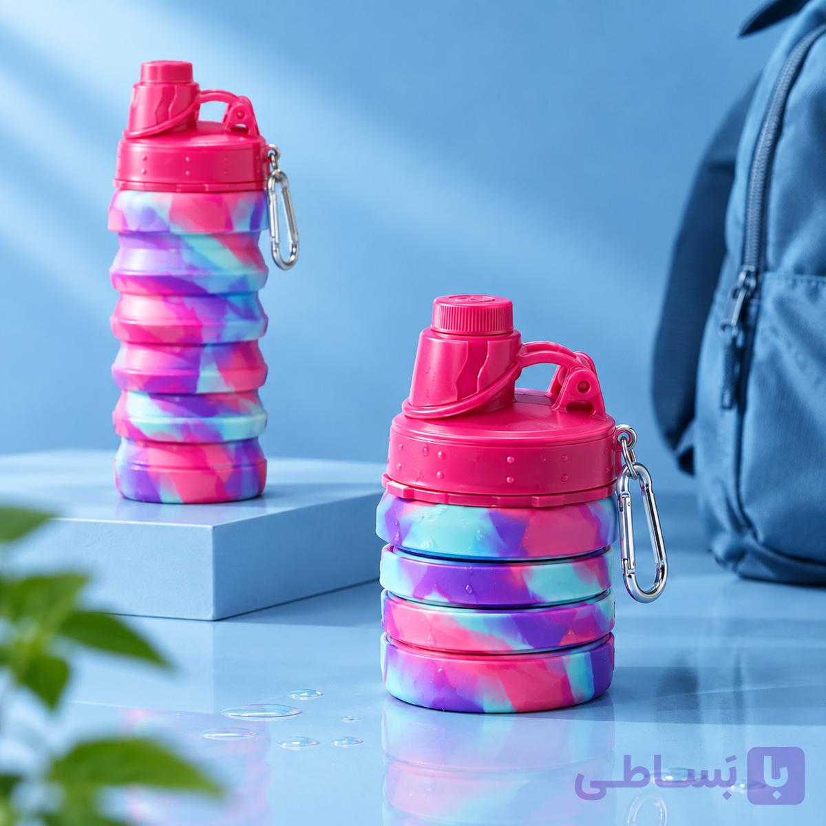 لیوان تاشو سیلیکونی جعبه دار مدل NEW 01 گنجایش 0.5 لیتر — تصویر 1
