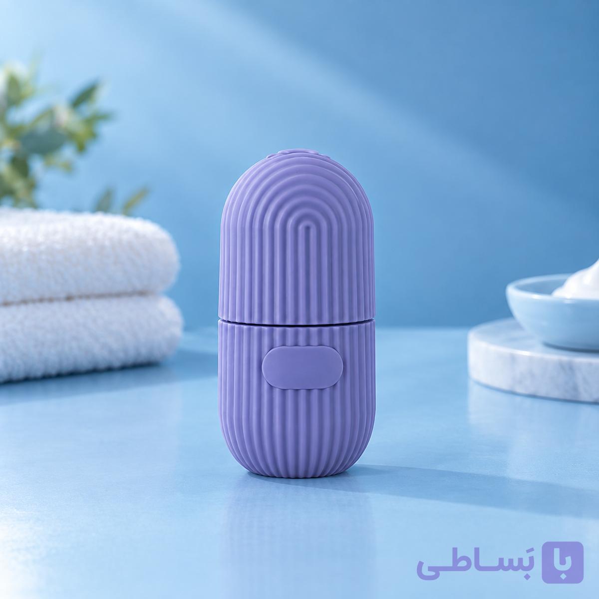 اسکراب یخ سیلیکونی صورت اورجینال | آیس رولر خنک‌کننده و ماساژور پوست — تصویر 1