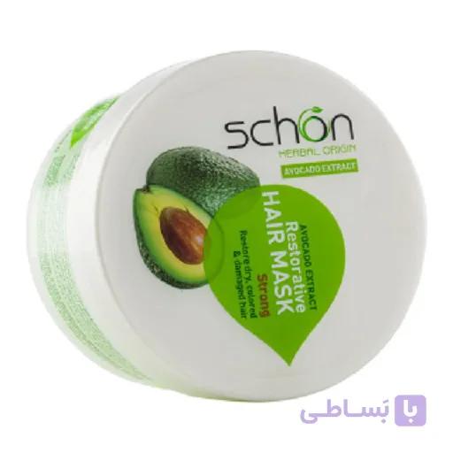ماسک مو کاسه ای شون مدل آواکادو مناسب مو آسیب دیده و خشک حجم 300 میلی لیتر — تصویر 1