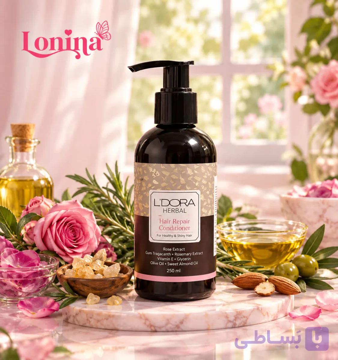 کرم و نرم‌کننده ترمیم‌کننده گیاهی مو لدورا ۲۰۰ میلی‌لیتر