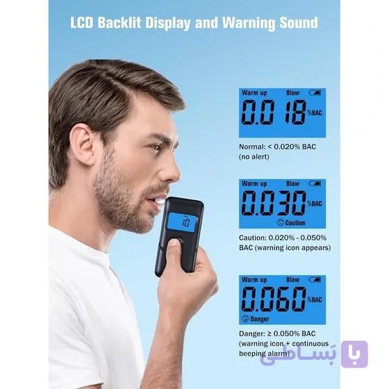 الکل سنج دیجیتال قابل حمل UWAKL مدل AT2700G با صفحه نمایش LCD — تصویر 1
