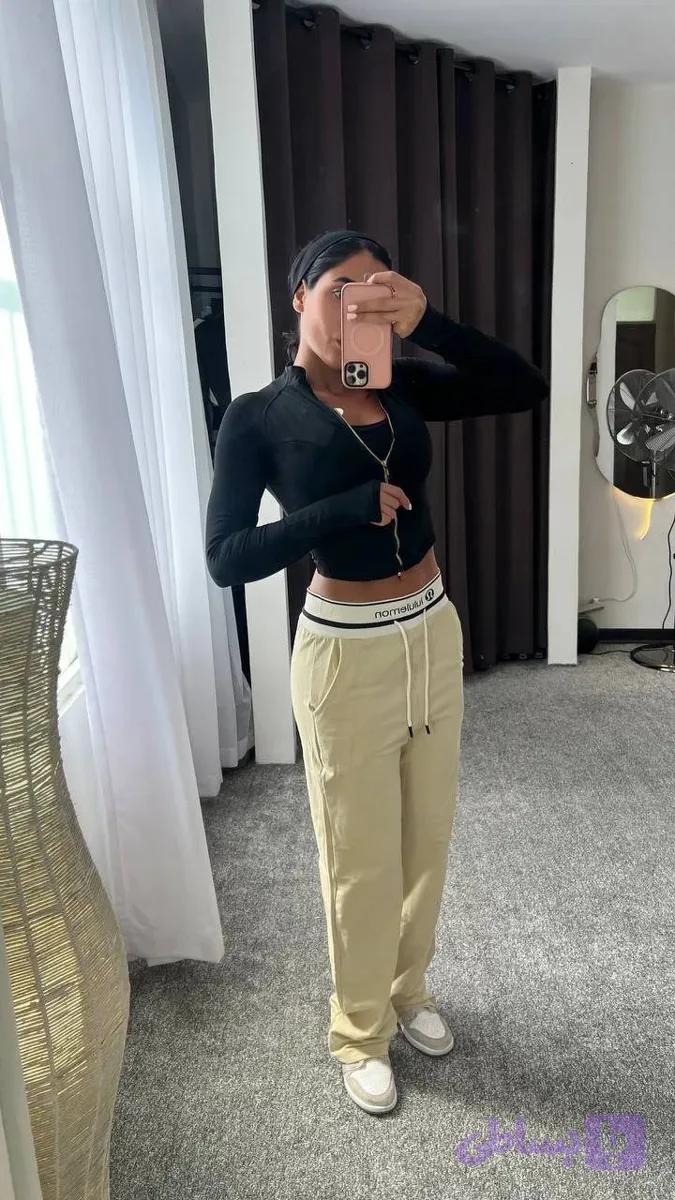 شلوار بگ راسته لولمون 1049 — تصویر 1