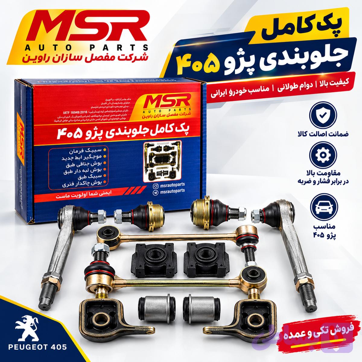 پک کامل جلوبندی پژو سمند