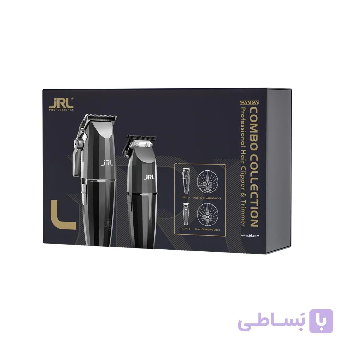 ست جی آر ال کمبو کالکشن اونیکس مشکی JRL Hair Clipper and Trimmer Combo Collection Black — تصویر 1