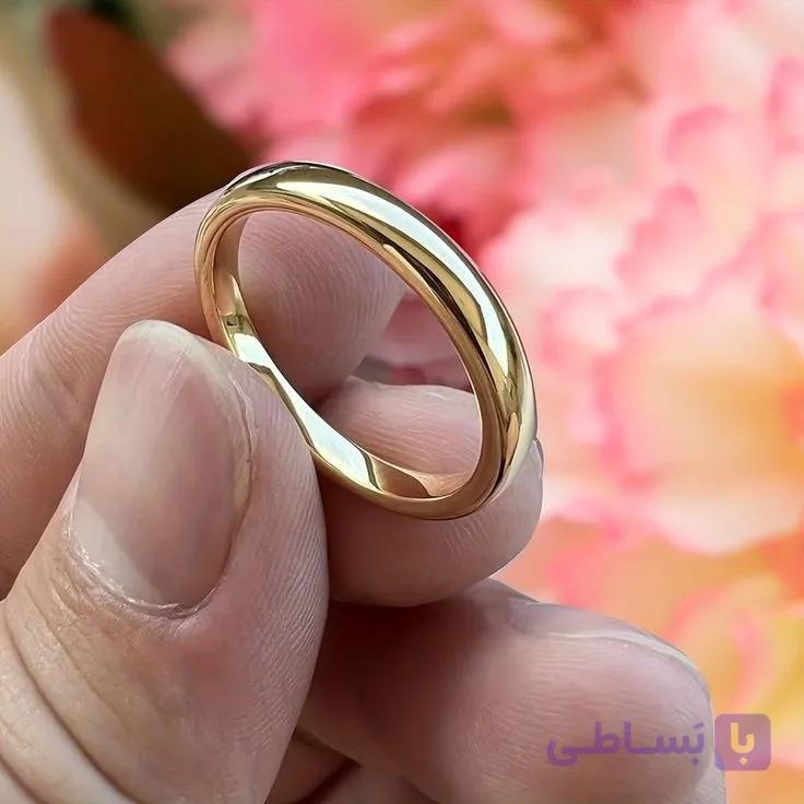 انگشتر حلقه طلا طرح رینگ نشان سایز56نمادار زنانه دخترانه