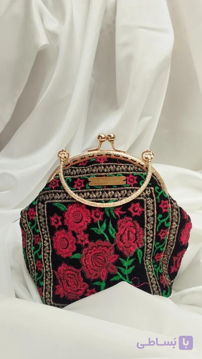 کیف دستی سوزن دوزی ایمپریال گالری کاملا دست دوز