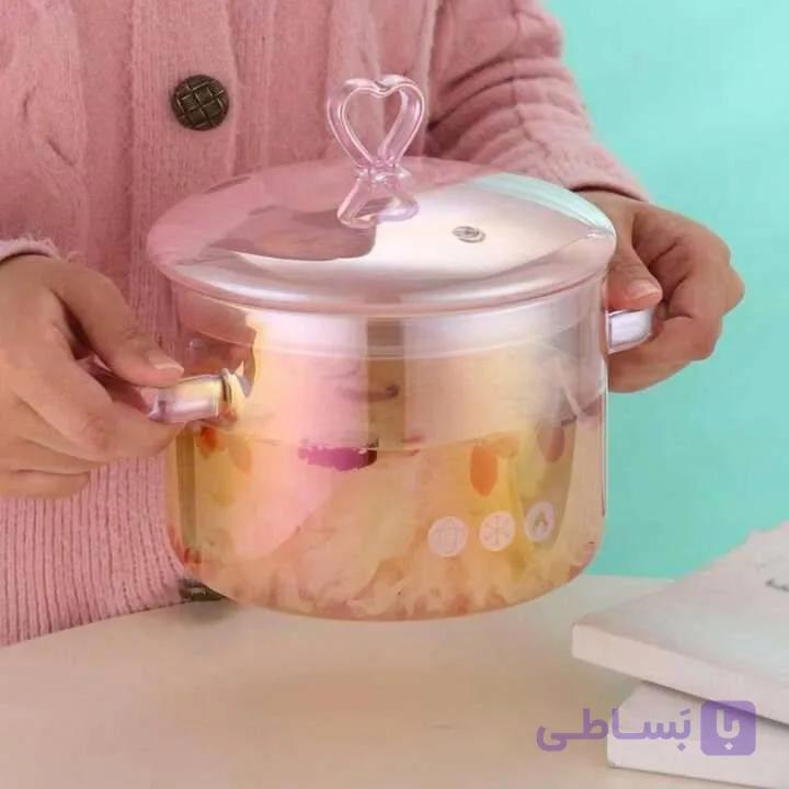 قابلمه پیرکس صورتی محصول وارداتی