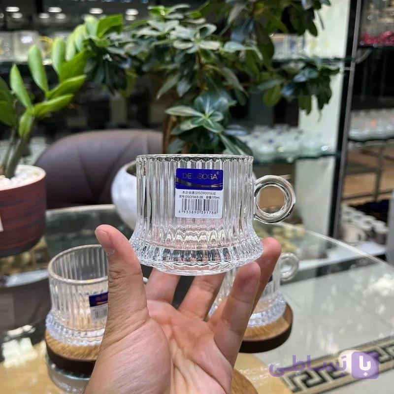 فنجان دسته حلقه ای طرح الیسا برند معتبر Deli محصول وارداتی کیفیت عالی