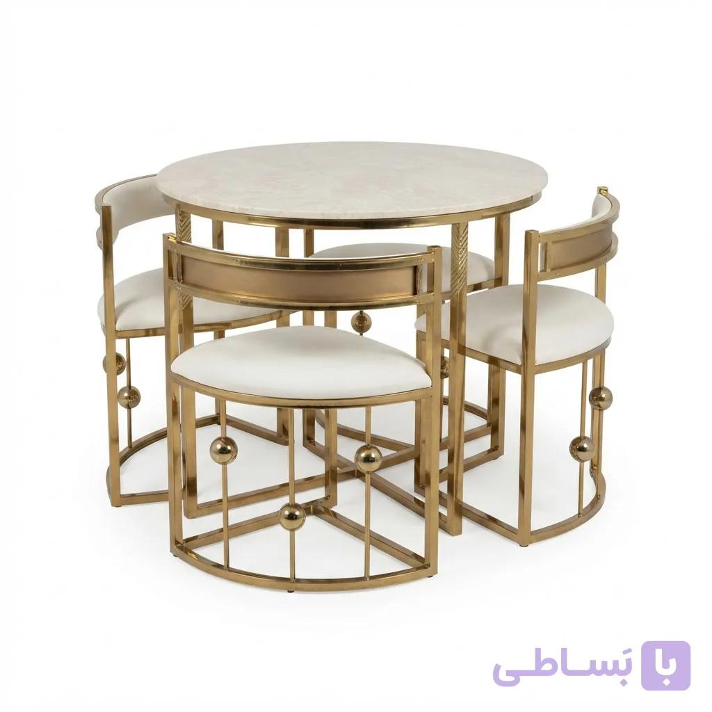 میز غذاخوری ۴ نفره کمجا مدل توپی