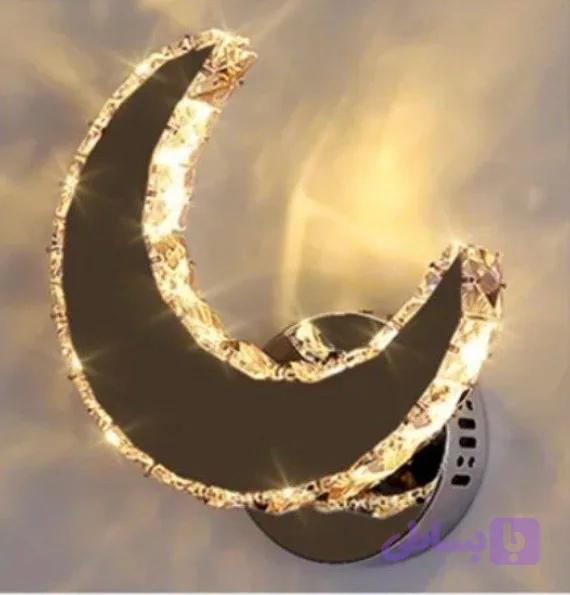 دیوارکوب ماه 25 کریستالی