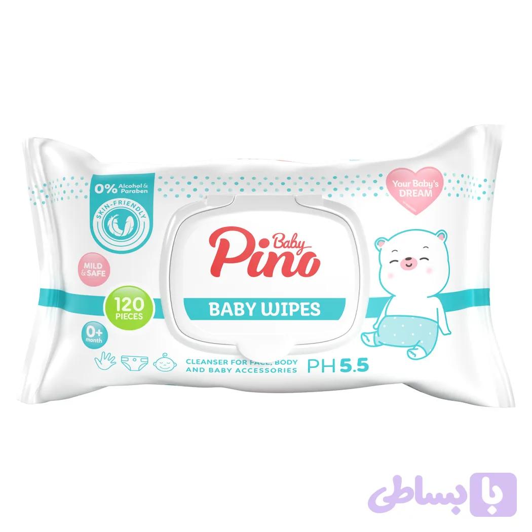 دستمال مرطوب پینو 120 عددی
