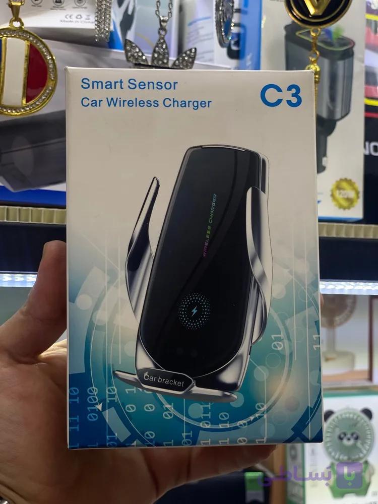 هولدر موبایل وایرلس C3 : شارژر بی‌سیم خودرو — تصویر 1