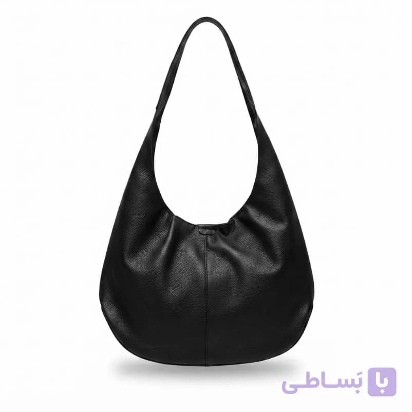 کیف دوشی شل تک بند نیم گرد کد 101748 — تصویر 1