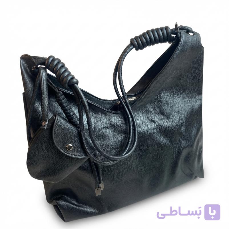 کیف چرم زنانه هفتی بند قیطونی کد 61174 — تصویر 1