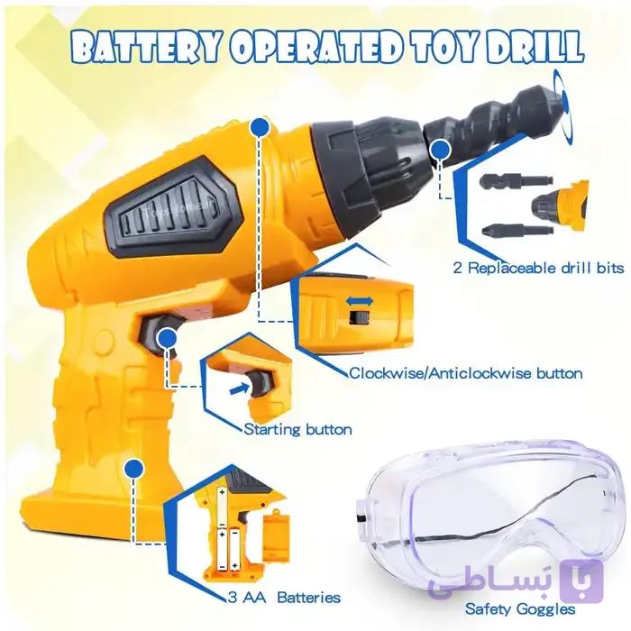 دریل شارژی بازیTOOL SET — تصویر 1