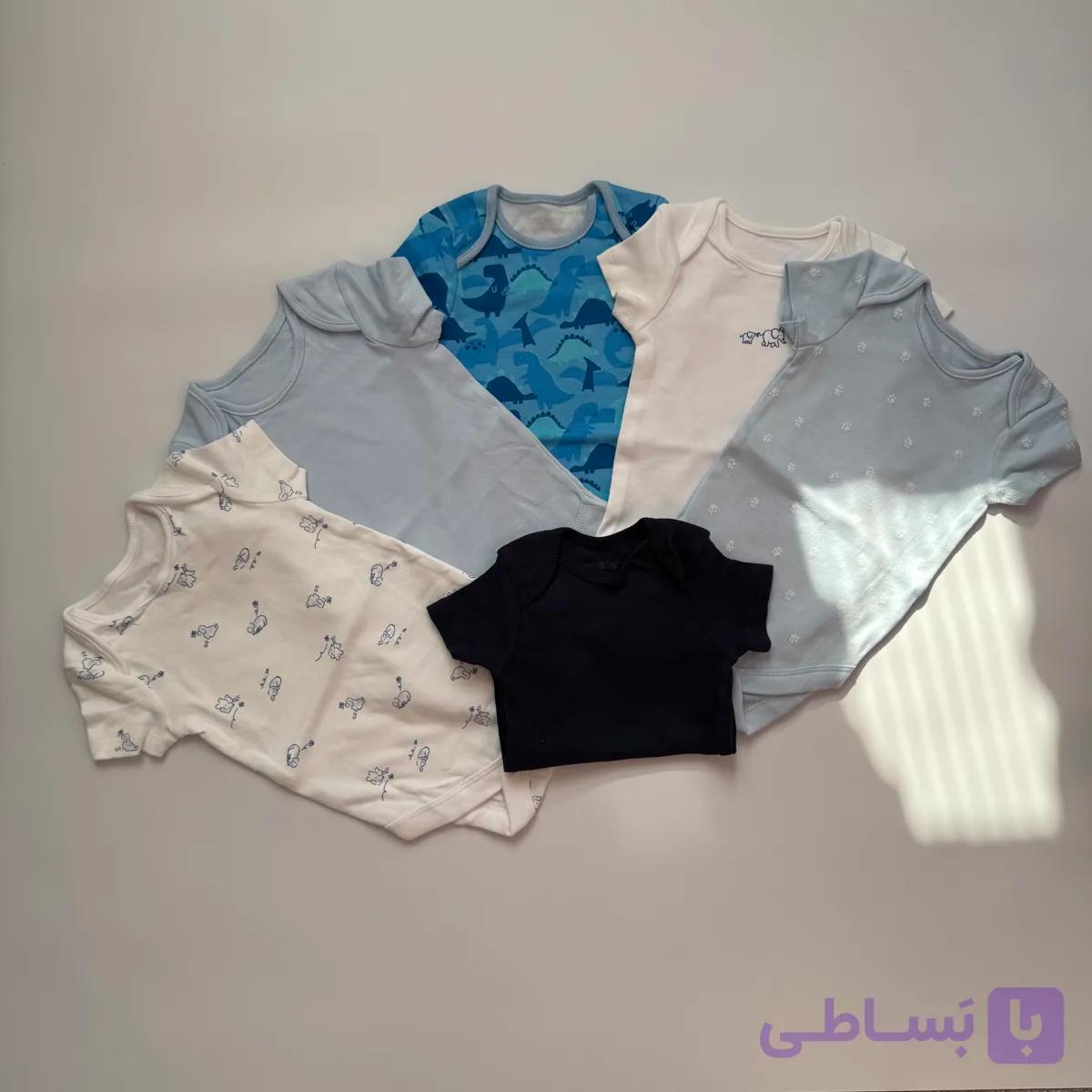 بادی استین کوتاه نوزادی - 1010