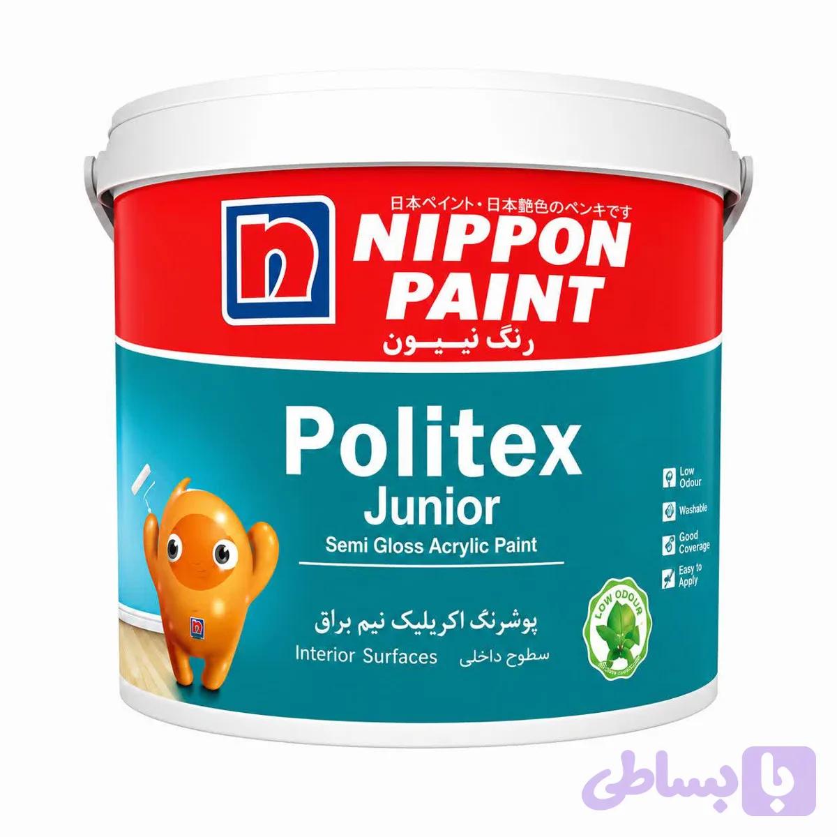رنگ اکریلیک نیم براق پلیتکس جونیور نیپون(سفید کد 830)